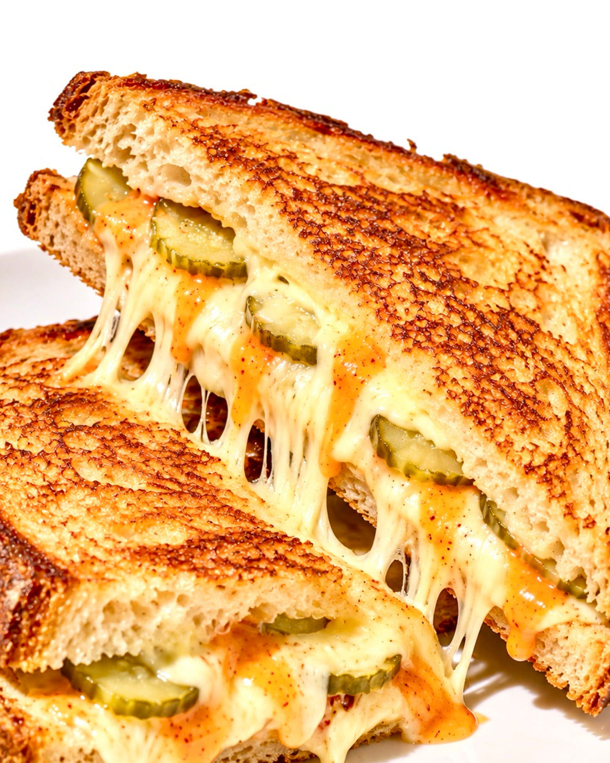 Tabañero Spicy Garlic Pickle Grilled Cheese