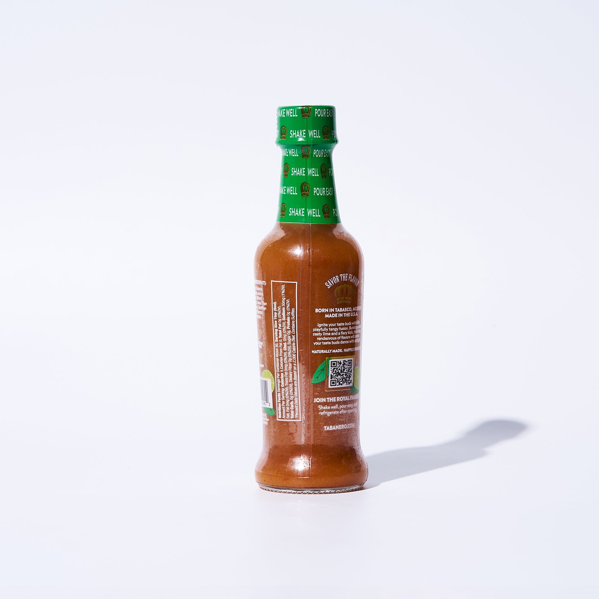 TabaƱero Key Lime Habanero Kosher Gluten-Free Vegan All-Natural Hot Sauce