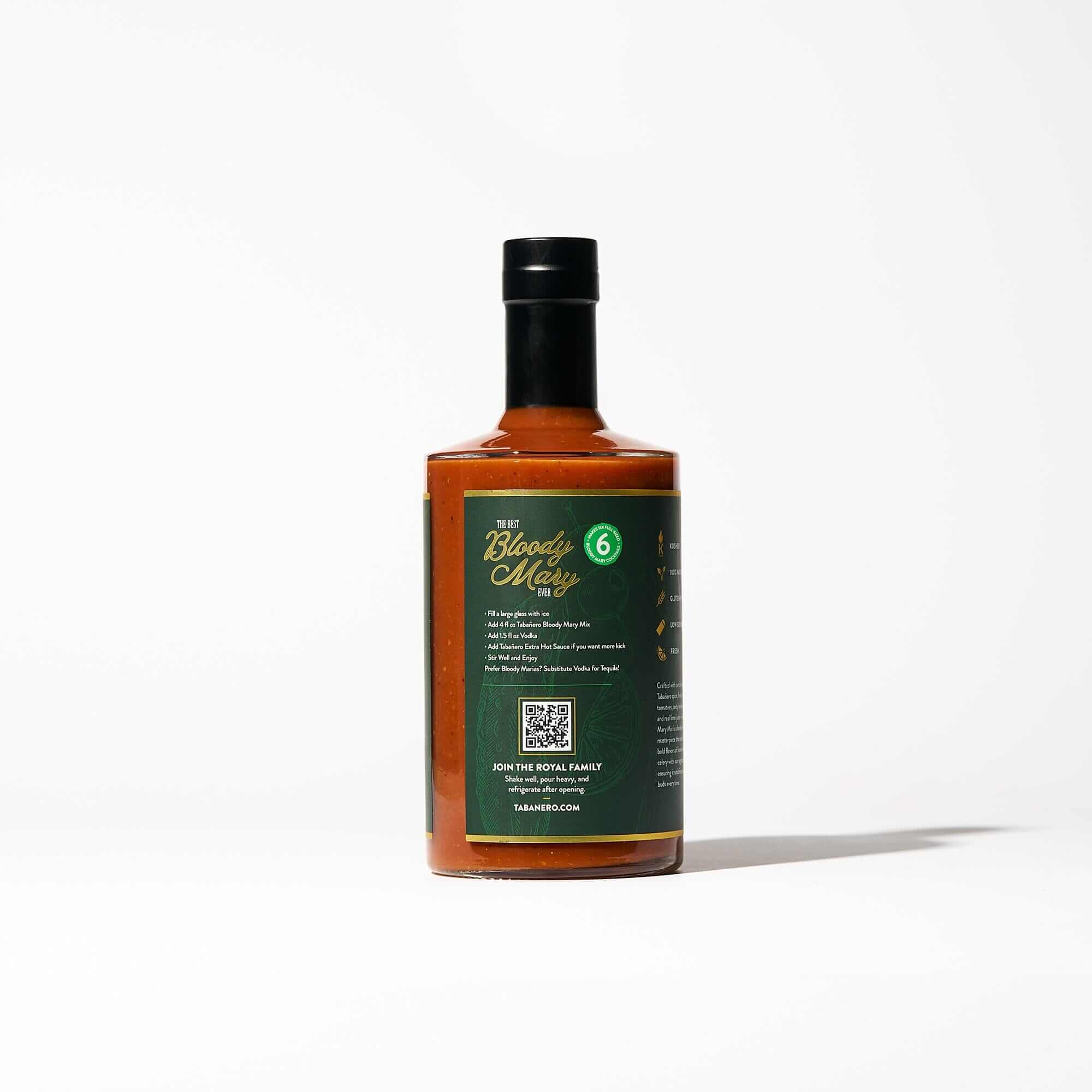 TabaƱero Bloody Mary Mix Horseradish and Celery Kosher Gluten-Free All-Natural