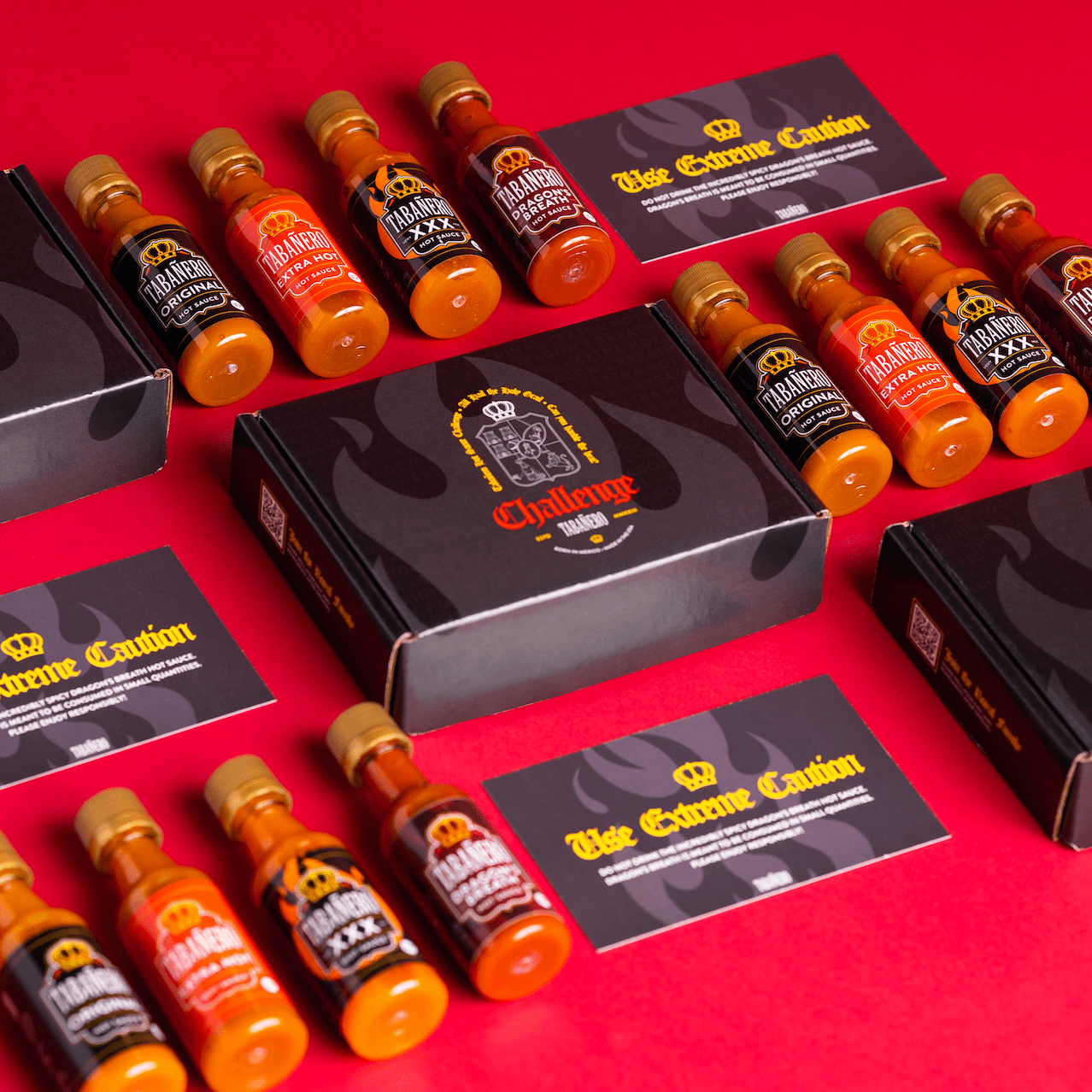 Tabañero Holy Grail Hot Sauce Challenge Gift Box Kosher Gluten-Free Vegan All-Natural Hot Sauce minis