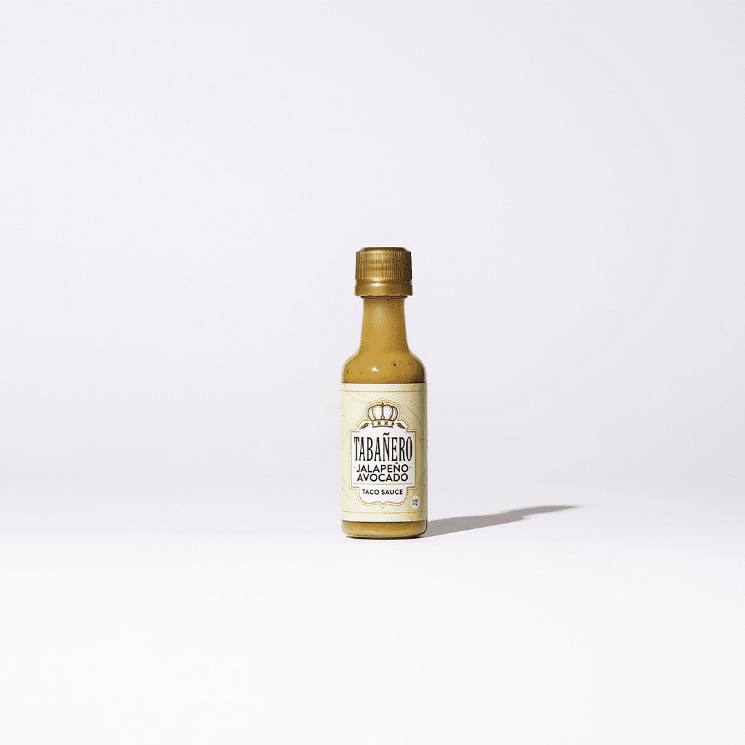 Jalapeño Avocado Taco Sauce Mini Bottle (1.7 oz.) - Tabanero
