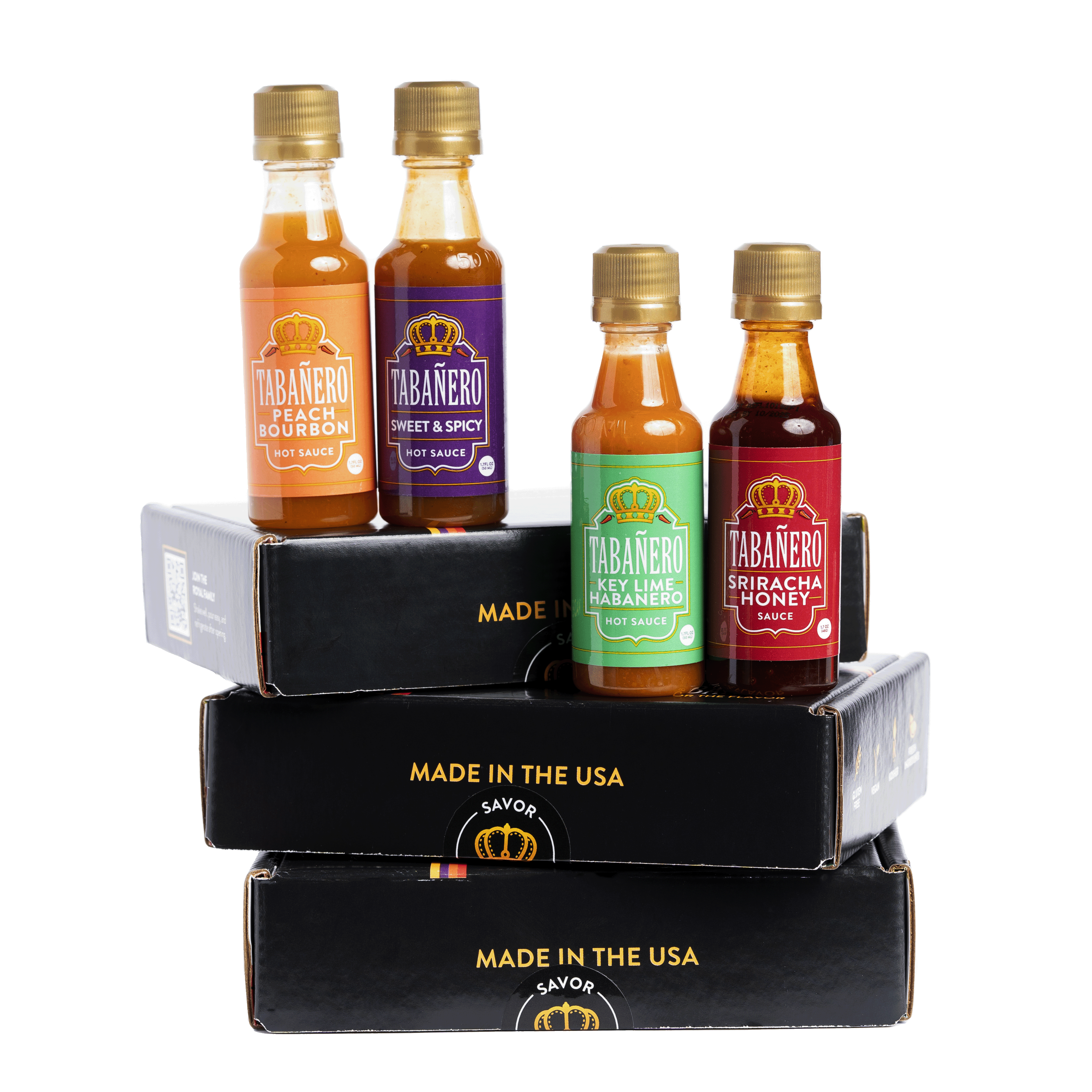 Tabañero Sweet Heat Mini Gift Box Kosher Gluten-Free Vegan All-Natural Hot Sauce
