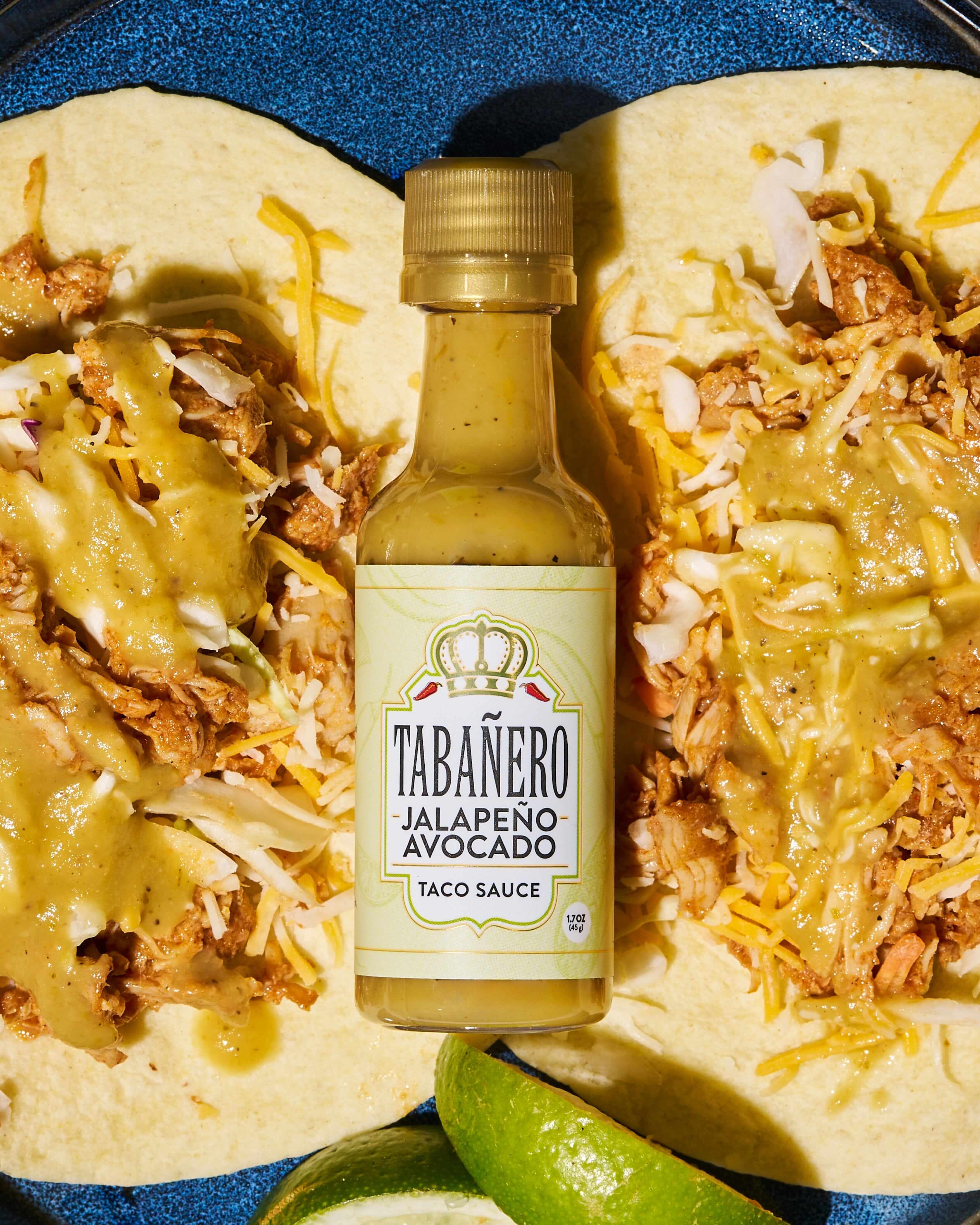 Jalapeño Avocado Taco Sauce Mini Bottle (1.7 oz.) - Tabanero