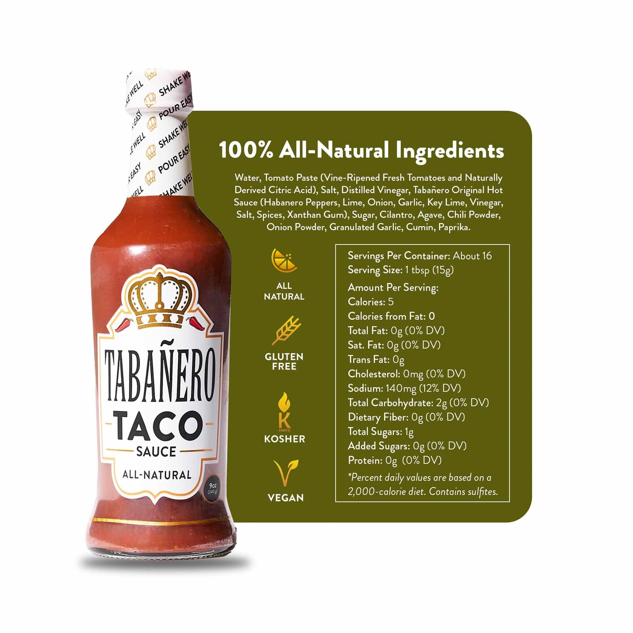 TabaƱero Original Taco Sauce - Tabanero