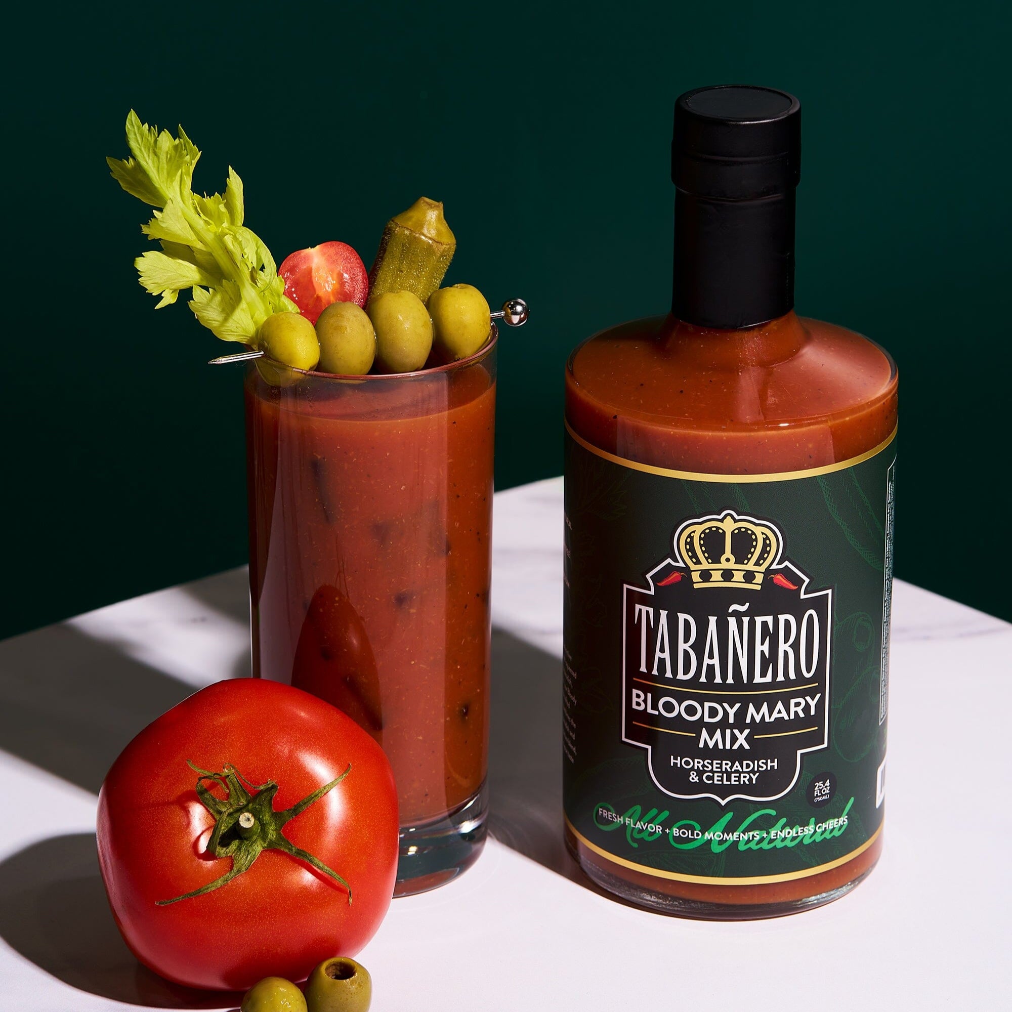 TabaƱero Bloody Mary Mix Horseradish and Celery Kosher Gluten-Free All-Natural