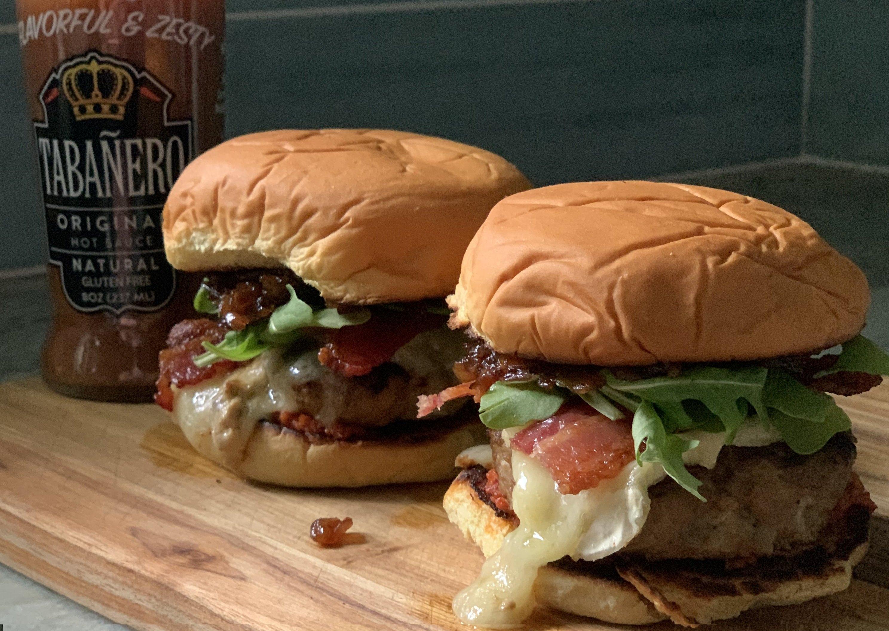 Tabañero Bacon Brie Turkey Burgers