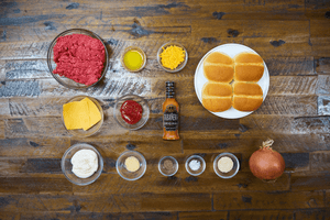 Easy Football Season Recipes for Tailgaters: Cheeseburger Sliders with Tabañero Hot Sauce-Infused Spicy Ketchup