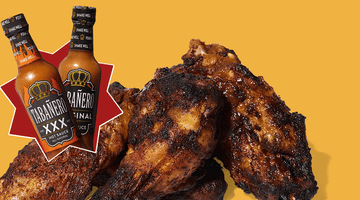 A Super Spicy Wing Recipe Featuring Tabañero XXX Hot Sauce to Feed Rivals During the College Football Playoffs