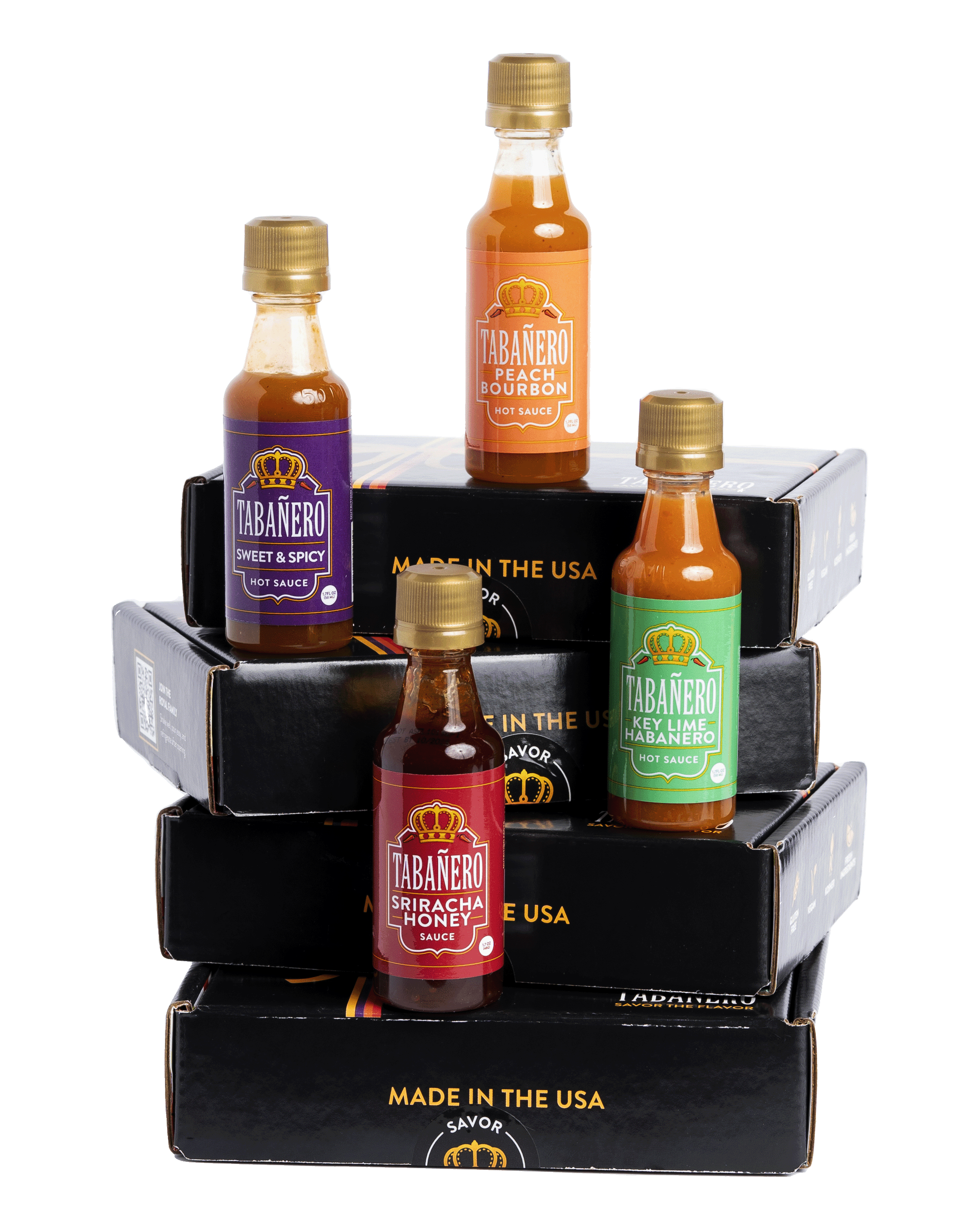 Tabañero Sweet Heat Mini Gift Box Kosher Gluten-Free Vegan All-Natural Hot Sauce