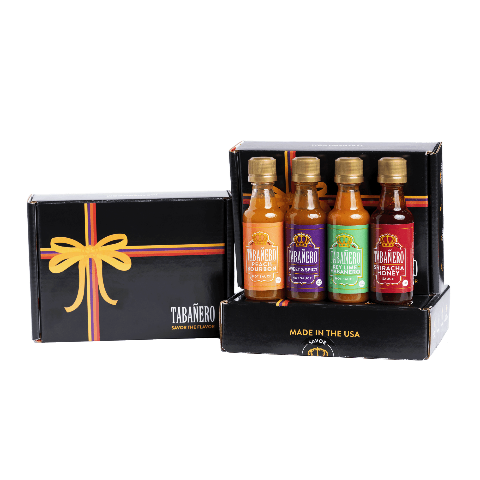 Tabañero Sweet Heat Mini Gift Box Kosher Gluten-Free Vegan All-Natural Hot Sauce