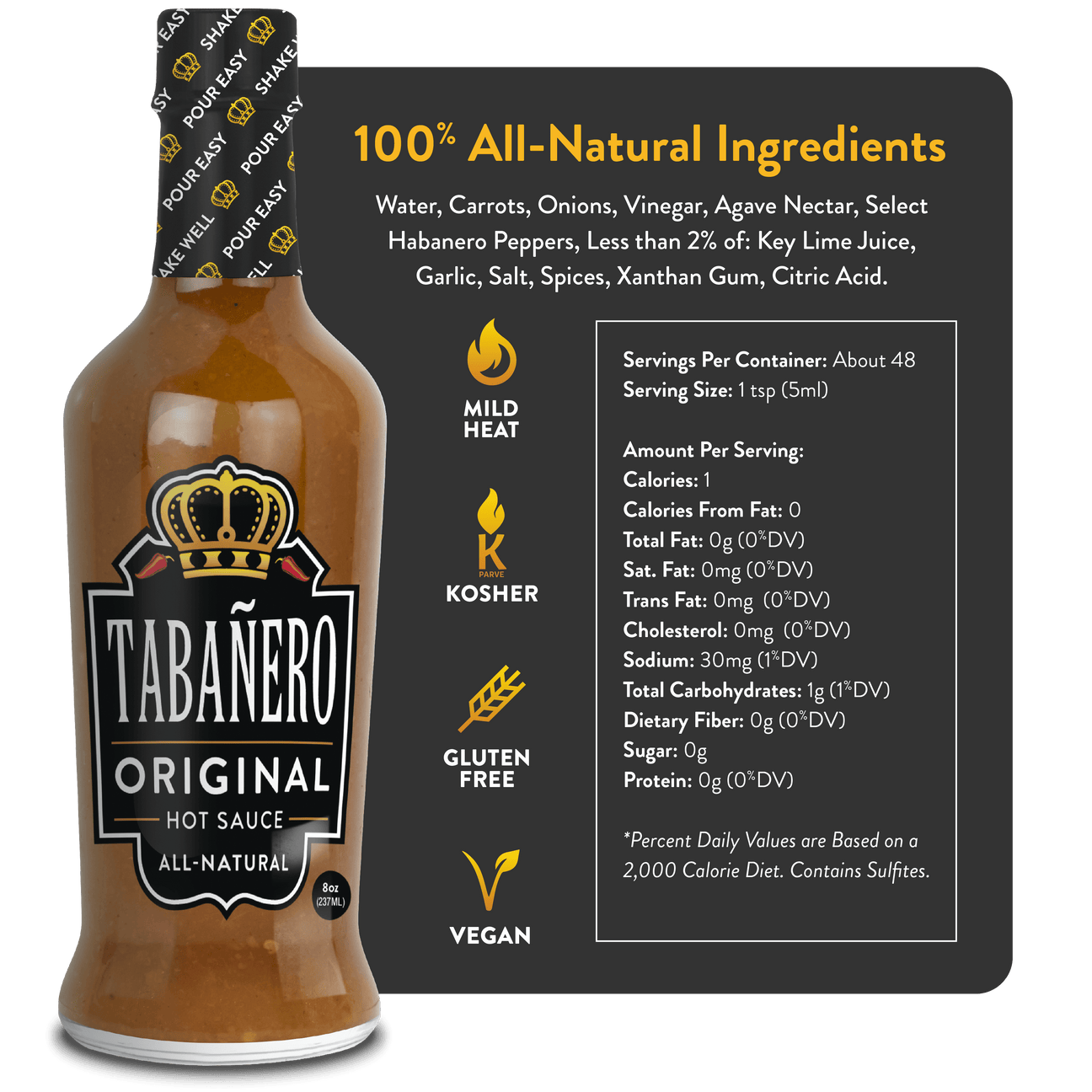 Original Hot Sauce (8 oz.) Tabañero