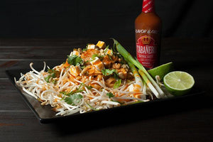 Spicy Vegetarian Pad Thai - Tabanero